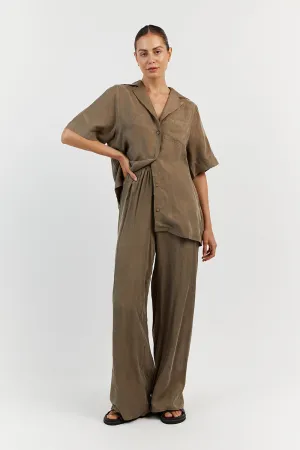 KINGSTON MOSS CUPRO WIDE LEG PANT