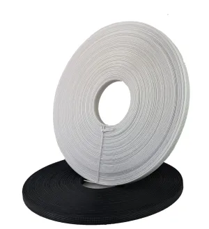 12 mm Flat Polyester Boning Tape Black 40 or 80 meter rolls