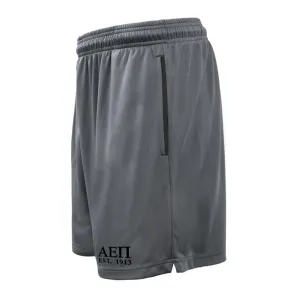 AEPi 7in Grey Pocketed Shorts