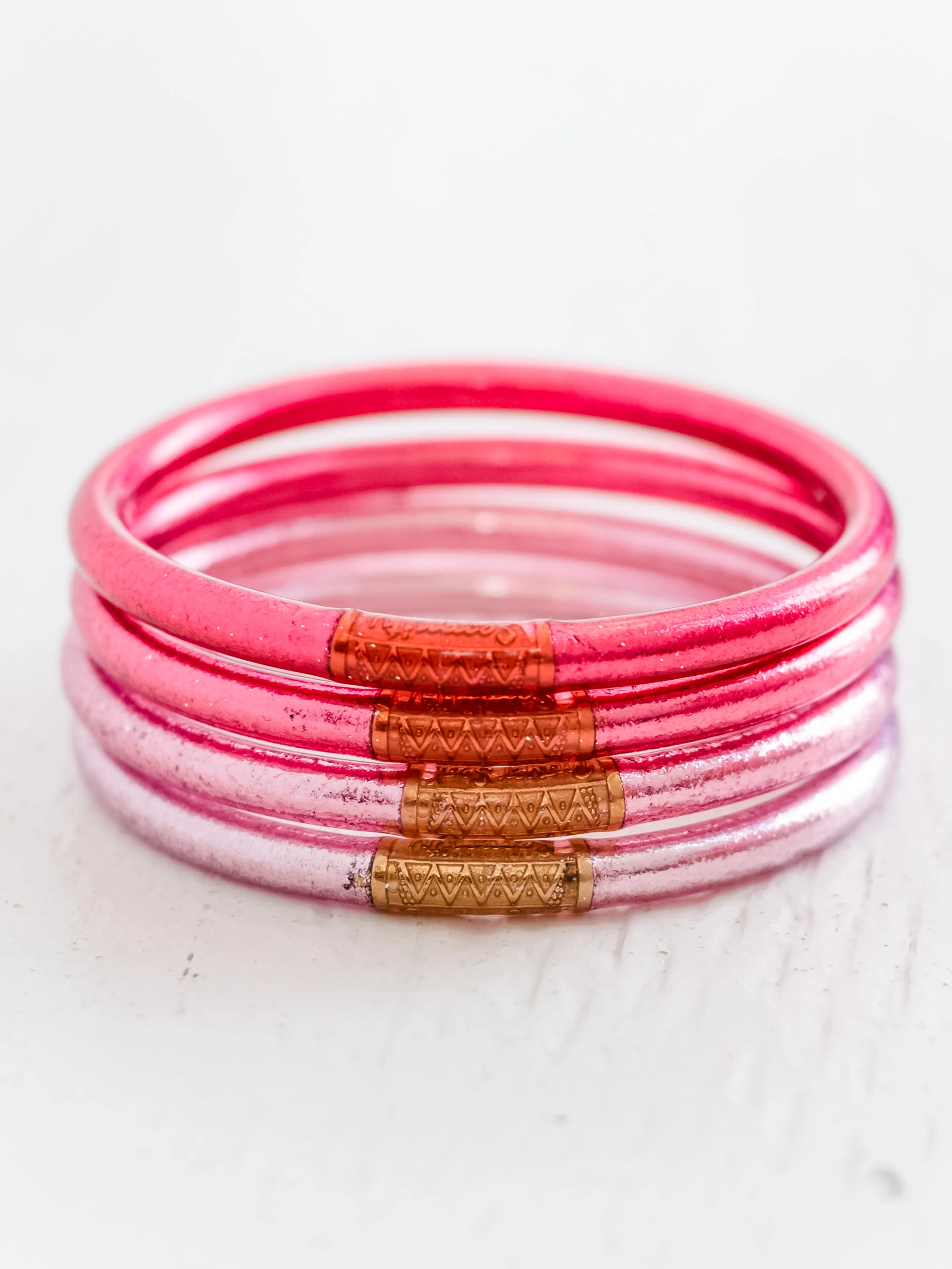 All Weather Bangles Carousel Pink by BuDhaGirl