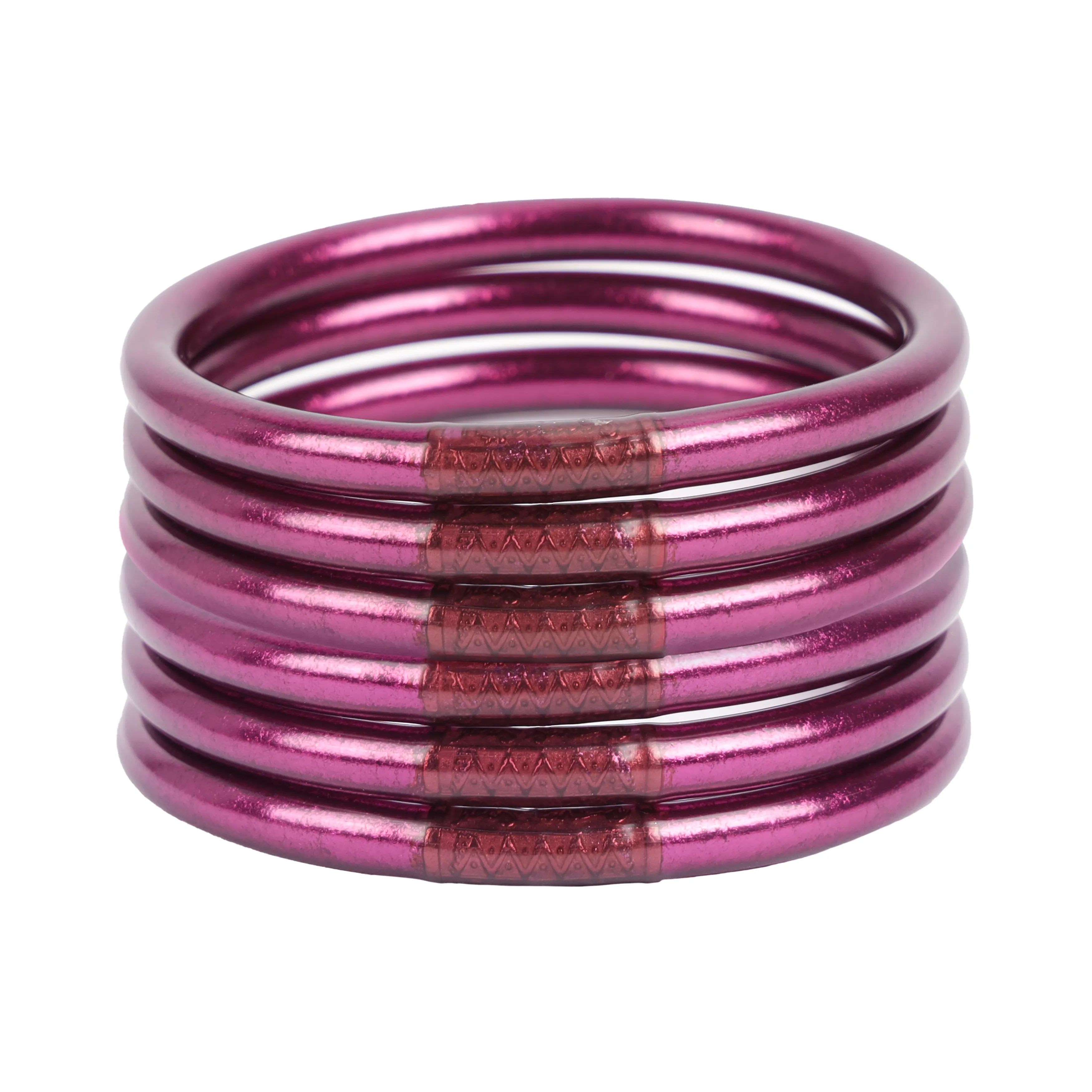 BuDhaGirl All Weather Bangles Amethyst (Set of 6)