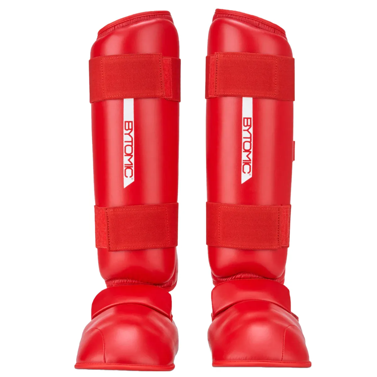 Bytomic Red Label Karate Shin/Instep Red/White