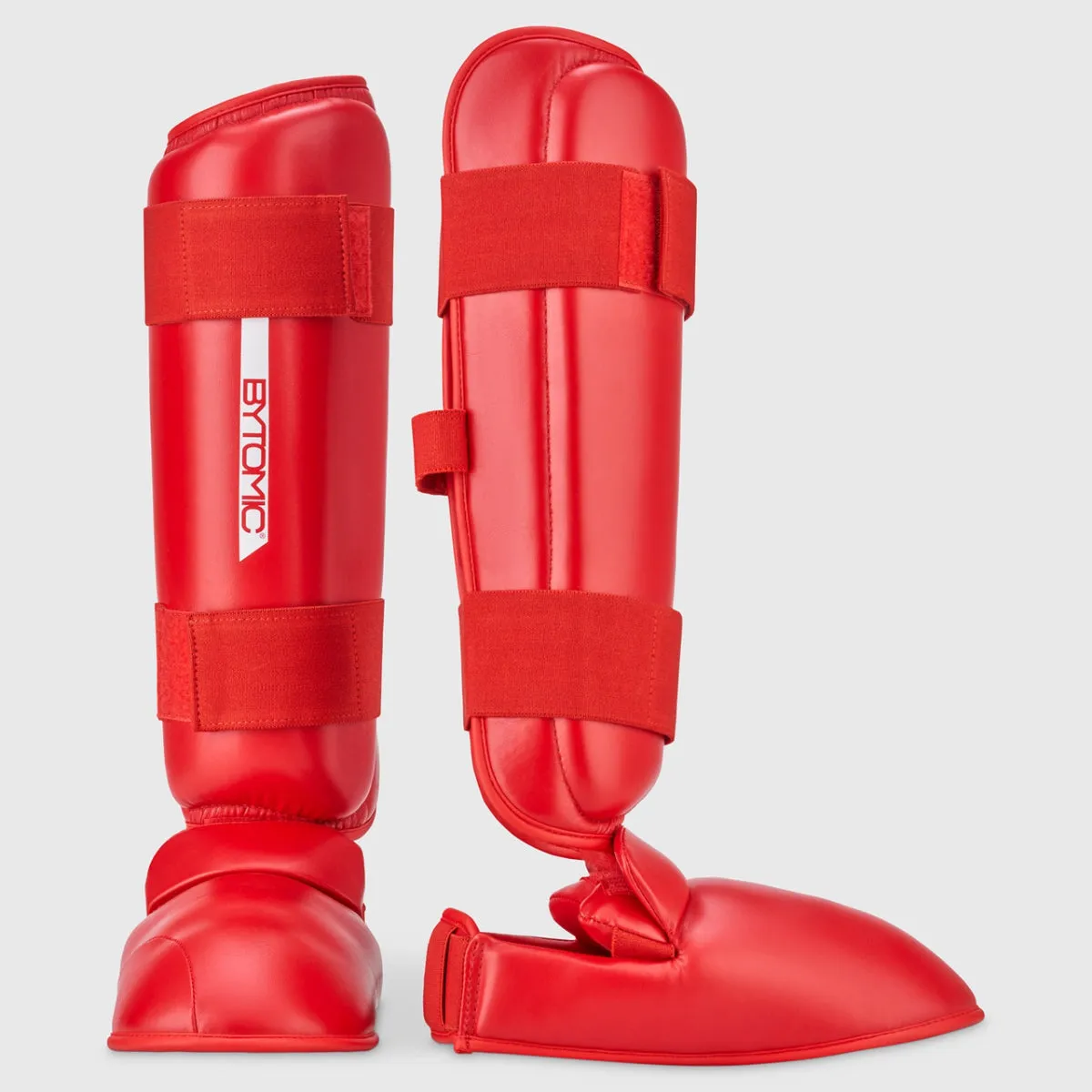 Bytomic Red Label Karate Shin/Instep Red/White