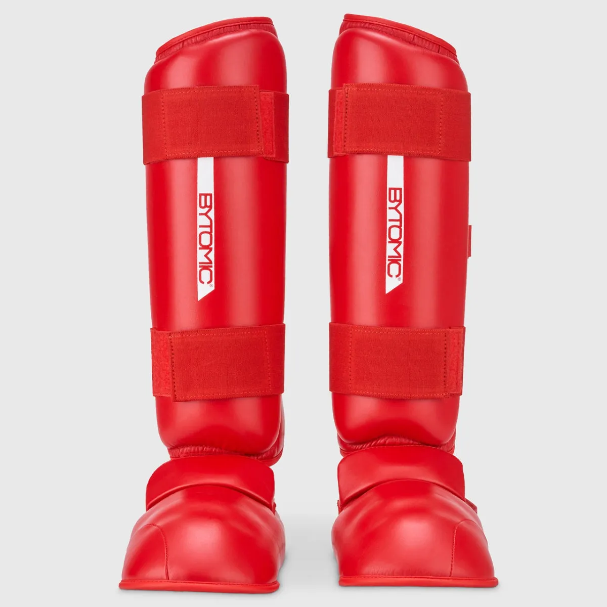 Bytomic Red Label Karate Shin/Instep Red/White