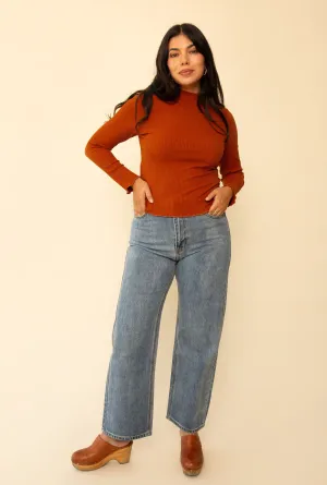 Flora Pant in Light Denim Wide Leg