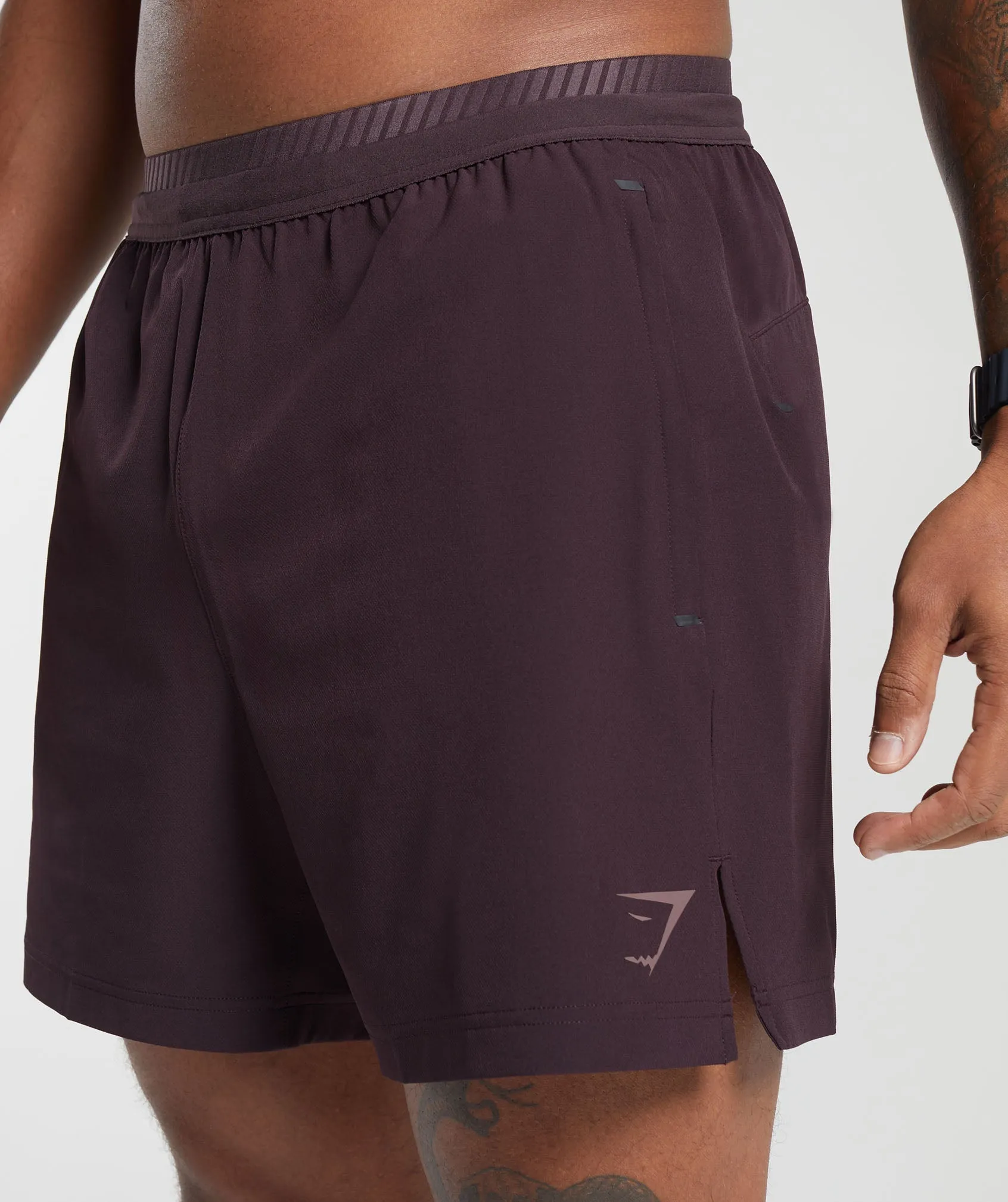 Gymshark Apex 5" Hybrid Shorts - Plum Brown