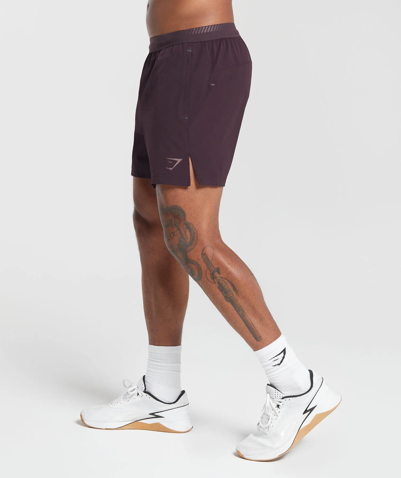 Gymshark Apex 5" Hybrid Shorts - Plum Brown