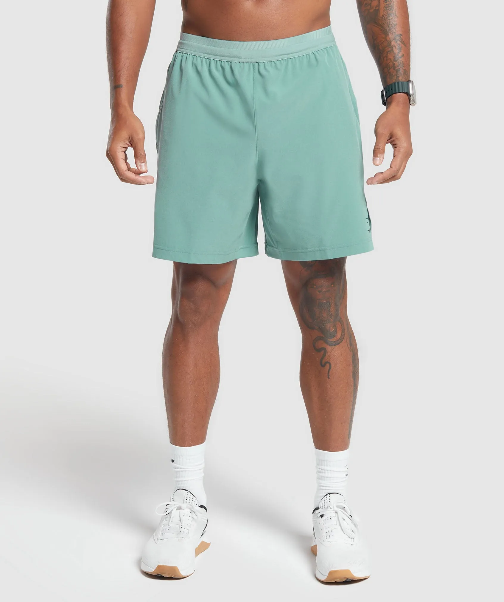 Gymshark Apex 7" Hybrid Shorts - Duck Egg Blue