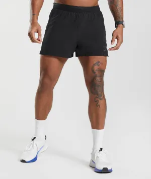 Gymshark Apex Run 4" Shorts - Black