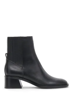 Linny Black Leather Bootie