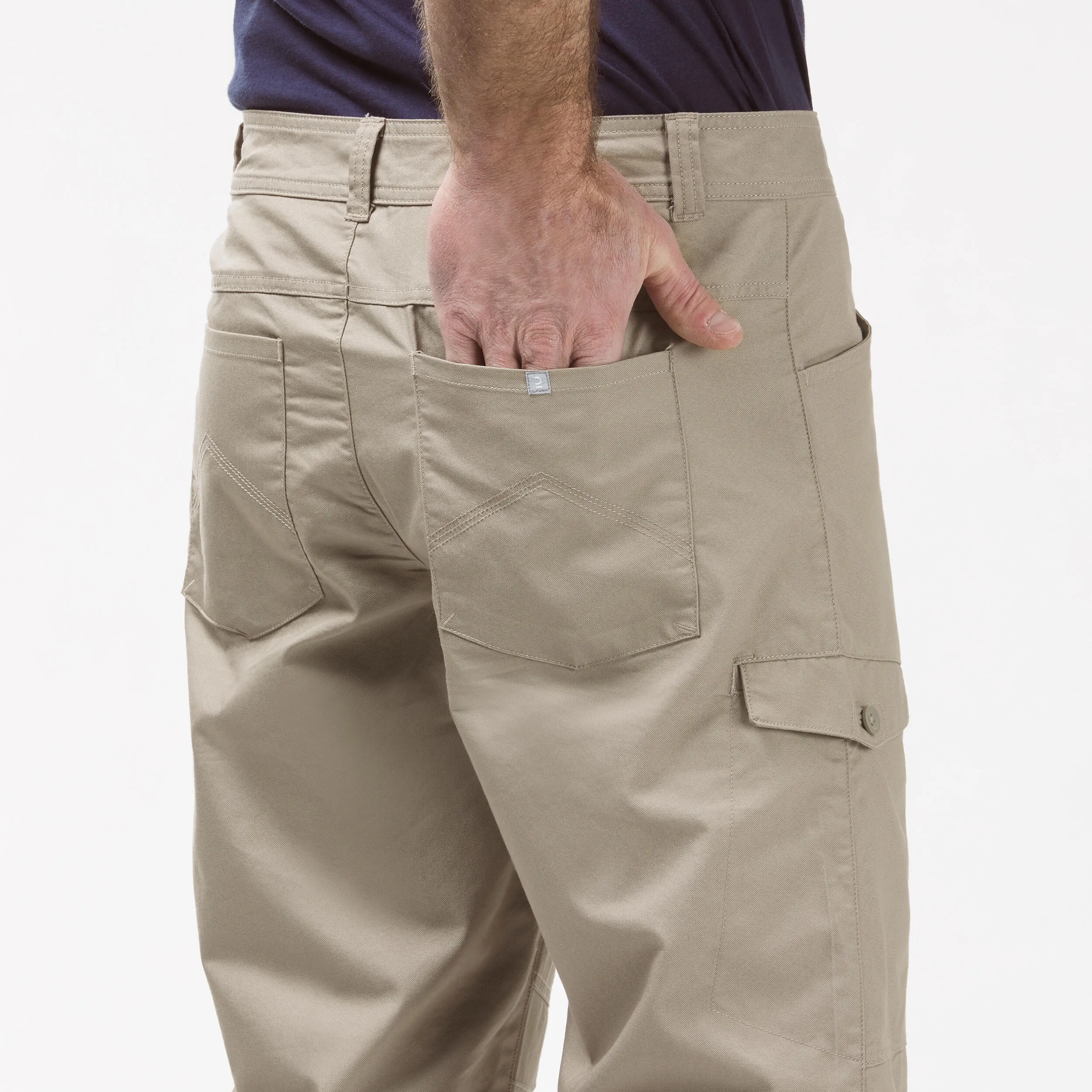 Mens Beige Hiking Bermuda Shorts – Quechua NH500 Fresh: Lightweight, Breathable, and Comfortable