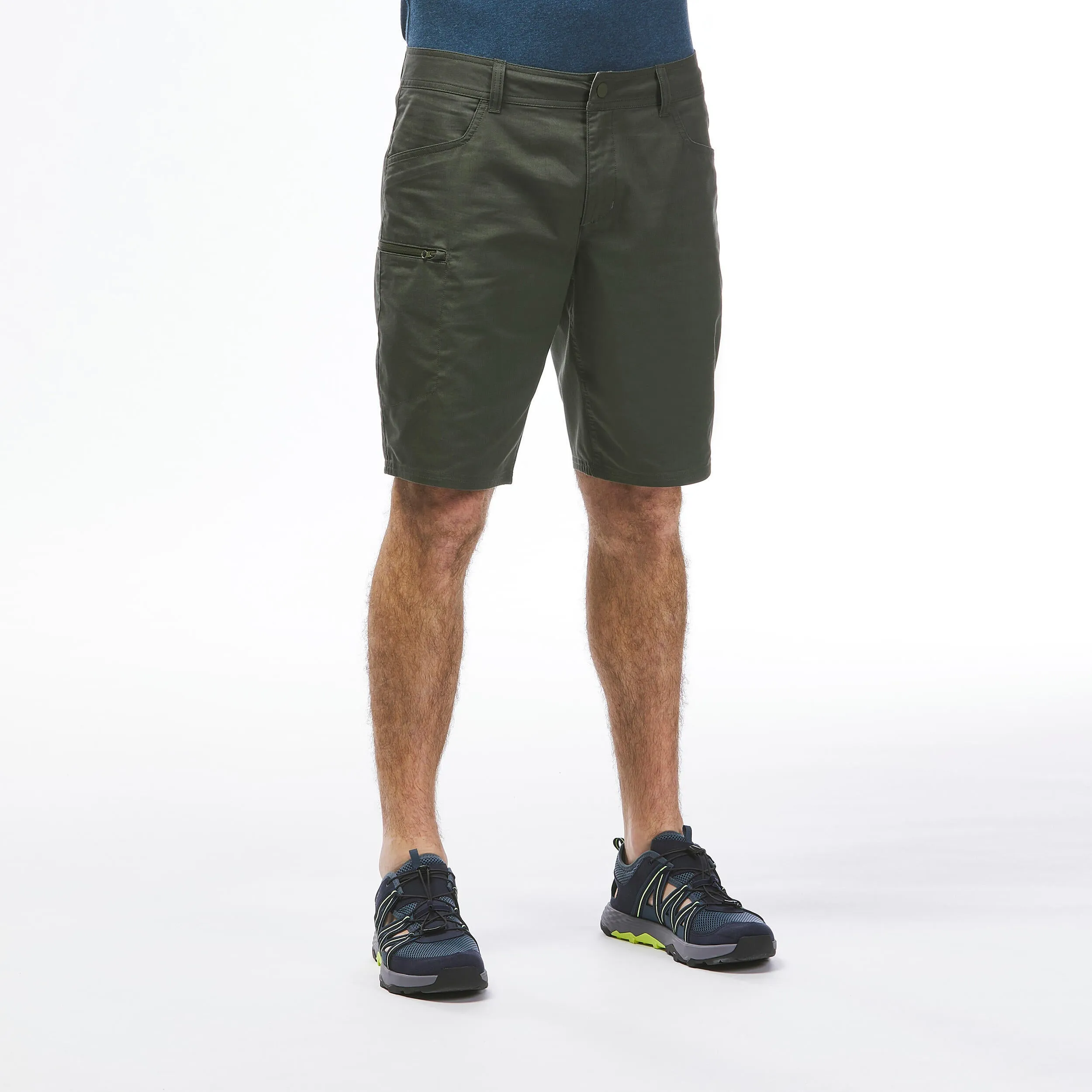 Men's hiking shorts Quechua NH500, olive