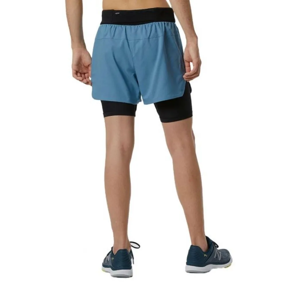 New Balance Mens Q Speed Fuel 2 In 1 5 Inch Short