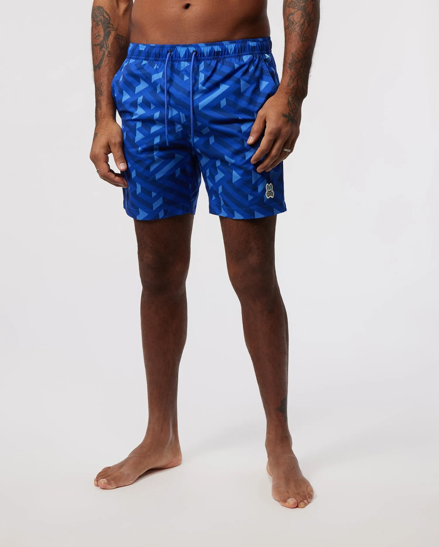 Psycho Bunny Mens Pisani Swim Shorts - Dazzling Blue