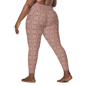 Recursia Indranet Leggings With Pockets In Pink