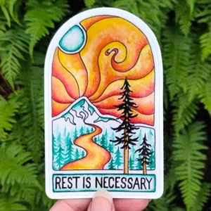 Rest Is Necessary Vinyl Sticker